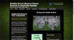 Desktop Screenshot of nashvillebubbleball.com